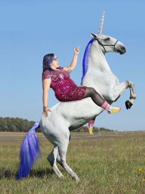 Image of Always Be Yourself Unless You Can Be A Unicorn W-Crew Socks